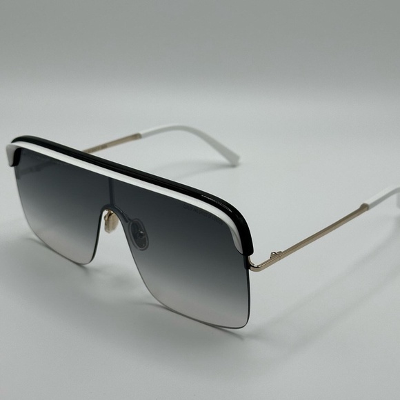 CUTLER AND GROSS Black/White Unisex Sunglasses NWT $650 - Picture 3 of 6